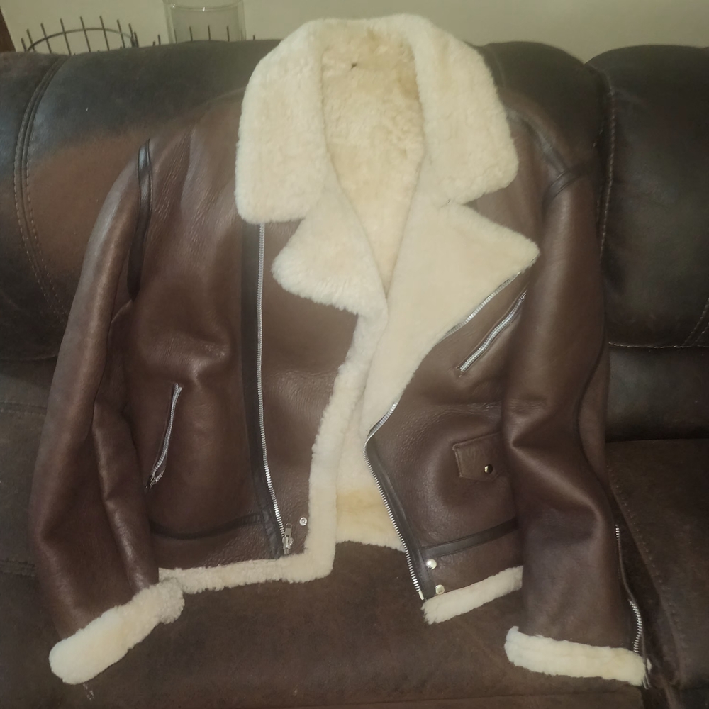 ECHT Cream Shearling Jacket